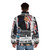 Obama 2008 commemorative puffer jacket featuring historic front pages - men back
