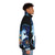 The Last Unicorn Das Letzte Einhorn inspired puffer jacket with unicorn design - men side right