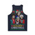 Retro golden christmas unisex tank top - Back