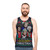 Retro golden christmas unisex tank top - men