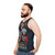 Retro golden christmas unisex tank top - men side
