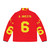 Iniesta Number 6 Spain Football Puffer Jacket - Back