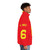 Iniesta Number 6 Spain Football Puffer Jacket - men side right