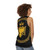Unisex tank top with Albanian flag and double headed eagle design - women back
