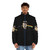Dark Side of the Rainbow Puffer Jacket with Wizard of Oz and Pink Floyd themes - men front