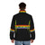 Dark Side of the Moon inspired puffer jacket with classic 1970s album cover art - men back