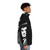Dark Shadows Quentin Collins Gothic Puffer Jacket with werewolf and vampire elements - men side right