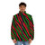 Tribal print puffer jacket, perfect for hip hop heads - men front