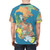 T-shirt design featuring a map of the Pangaea supercontinent - men back