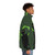 9 movie-themed puffer jacket with distressed and apocalyptic design - men side right
