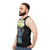 Unisex vintage tank top featuring the iconic 1960s music legend, Tiny Tim - men side