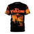 Intense gritty urban horror thriller t-shirt with vibrant colors and retro/vintage design elements