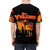 Intense gritty urban horror thriller t-shirt with vibrant colors and retro/vintage design elements - men back