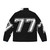 Puffer jacket featuring a sports jersey design with the number 77 - Back