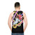 Unicorn unisex tank top with flying pegasus design - men back