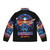 Danger Zone Fighter Pilot Puffer Jacket with Jet Aircraft Inspired Design - Back