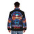 Danger Zone Fighter Pilot Puffer Jacket with Jet Aircraft Inspired Design - men back
