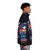Danger Zone Fighter Pilot Puffer Jacket with Jet Aircraft Inspired Design - men side right