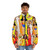 Vintage 70s style puffer jacket for doll collectors - men front
