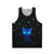 Glow in the dark cat unisex tank top