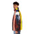 Sixth Doctor inspired puffer jacket with Doctor Who cosplay design - men side left