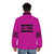 Retro 70s dance music puffer jacket with sly stone family and soul groove design - men back