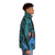 Colorful puffer jacket for dance rehearsal and performance - men side right