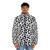 Dalmatian pattern puffer jacket with modern, minimalist design - men front