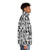 Dalmatian print puffer jacket with unique spotted pattern - men side right