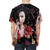 Vibrant t-shirt design featuring elements of Asian fusion art and culture - men back