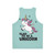 Unisex unicorn tank top - Back