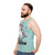 Unisex unicorn tank top - men side