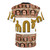 Habesha-inspired t-shirt with vibrant Ethiopian-style all-over print design - Back