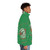 Daddy Green's Pizza Puffer Jacket featuring the iconic 'Last Dragon' design - men side right