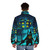A warm and cozy puffer jacket for dads who love gaming and nerdy style - men back
