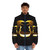 The Neverhood High Contrast Retro Puffer Jacket with pixel art design - men front