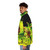 The Neverhood High Contrast Retro Puffer Jacket with pixel art design - men side left