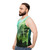 Watercolor mountain landscape unisex tank top - men side