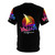 Retro wave t-shirt design featuring a sunset over the city of Vallejo, California - Back