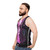Cyberpunk anime manga tech unisex tank top - men side