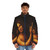 Leonardo Da Vinci inspired puffer jacket featuring the St. John Baptist painting - men front