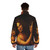 Leonardo Da Vinci inspired puffer jacket featuring the St. John Baptist painting - men back