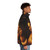 Leonardo Da Vinci inspired puffer jacket featuring the St. John Baptist painting - men side right