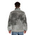 Puffer jacket with lunar surface texture design - men back