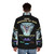 Retro 1990 Monsters of Rock Puffer Jacket with the iconic poster design - men back