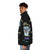 Retro 1990 Monsters of Rock Puffer Jacket with the iconic poster design - men side left