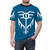 Asgardian Valkyrie inspired custom t-shirt design with Norse mythology symbols and warrior woman graphics. - men front