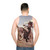 Vintage Motorcycle Motocross Unisex Tank Top - men back