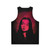 Morticia Addams inspired gothic unisex tank top - Back