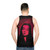 Morticia Addams inspired gothic unisex tank top - men back